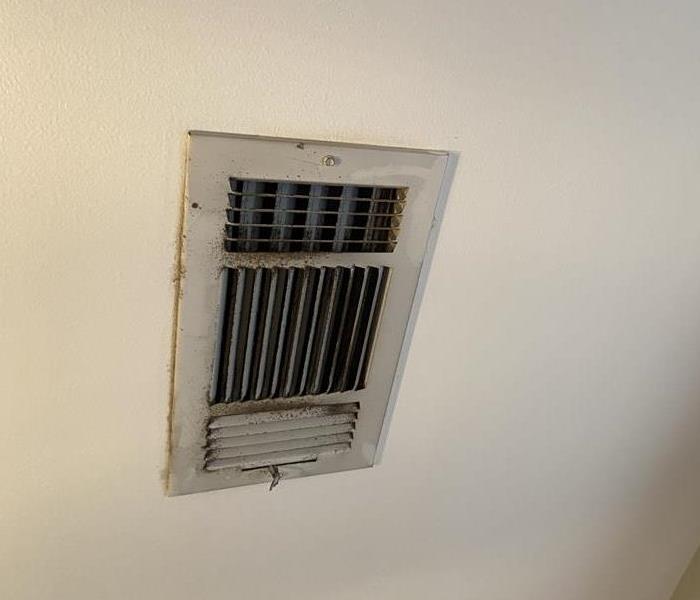 Filthy HVAC vent cover that needs to be cleaned by a SERVPRO expert